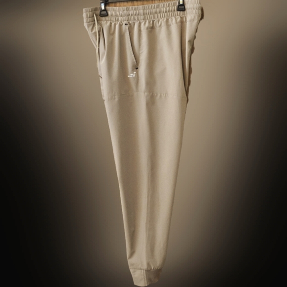 bcg ACADEMY LTD Training Stretch Pants w/ Pockets Tan Khaki Athletic Men size L - Picture 4 of 16
